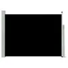 vidaXL Marquise latérale extensible 120×500 cm Noir Voir les images du produit 8