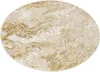 A round rug with a marble-like pattern in beige and gold. Anteprima dell’immagine prodotto