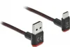 DELOCK USB-A 2.0 Stecker zu USB-C Stecker gewinkelt 0,5m SW Anteprima dell’immagine prodotto 2