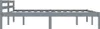 vidaXL Massivholzbett Grau Kiefer 180x200 cm Produktbild-Vorschau 3