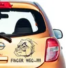 Aufkleber - Autoaufkleber "Finger Weg!" 30cm x 36cm Graphit Produktbild-Vorschau 1