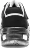 The back view of a black safety shoe. Produktbild-Vorschau