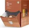 A box of coffee capsules, with the front flap open showing the capsules inside. Anteprima dell’immagine prodotto