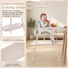 COSTWAY Hoogstoel voor baby's, kinderstoel met 2 Productafbeelding-voorbeeld 5