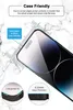 Close-up of a smartphone screen protector with marketing callouts. Produktbild-Vorschau