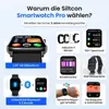 Siltcon® Smartwatch Pro Herren & Damen Schwarz – Produktbild-Vorschau 2