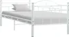 vidaXL Tagesbett-Rahmen Weiß Metall 90×200 cm Produktbild-Vorschau 6