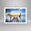 Poster - Poster ohne Rahmen - Brücke See - 70x50 cm - Wand Produktbild-Vorschau 4