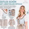 Steigenhöfer Vicky Dirndl Set Metall Herz Blau/Bronze 42 Produktbild-Vorschau 6