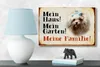 Holzschild Hund 18x12cm Malteser mein Haus Garten Familie Produktbild-Vorschau 5