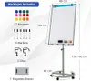 Lavagna a fogli mobili 100 × 65 cm, mobile su rotelle, Anteprima dell’immagine prodotto 7
