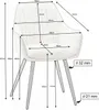 A diagram showing the dimensions of a chair. Produktbild-Vorschau