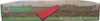 The image shows the packaging of a box mattress, with a red mattress depicted on the packaging. Produktbild-Vorschau