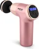 A rose gold massage gun with a black massage head is shown against a white background. Produktbild-Vorschau