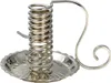 Kerzen Spiralleuchter Messing Silber Produktbild-Vorschau 1