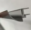 Silber Regenrinne 150 cm für Glasvordach 10,8–17,5mm Produktbild-Vorschau 2