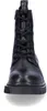 A front view of a black lace-up boot. Produktbild-Vorschau
