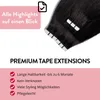 Tape Extensions Premium Pravé vlasy #2/0 čierne Náhľad obrázku produktu 3