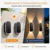 Solar Wandlampe Außen 2er Set, LED Solarleuchte Garten, 3 Produktbild-Vorschau 3