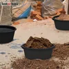 KOTARBAU® 3 St. Mörtelwanne 11 L Mörtelkübel Schwarz Produktbild-Vorschau 2