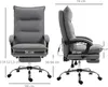 Fotel biurowy Vinsetto z funkcją masażu, ergonomiczny fotel Podgląd zdjęcia produktu 3