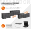 ML-Design 3-košový box na odpadky se stříškou pro výsadbu, Náhled obrázku produktu 6