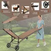 Liegestuhl mit Sonnenblende, Relaxliege mit Rückenlehne, Produktbild-Vorschau 4