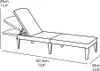 Keter Garden Lounger Chaise de plage pliante Beige Voir les images du produit 15