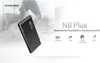 A Nitecore power bank is shown in a dynamic setting with water splashing, suggesting its water-resistant capabilities. Produktbild-Vorschau