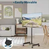 TV-Ständer Rollbar 13-49 Zoll Flat Curved TVs, Tragbar Produktbild-Vorschau 4