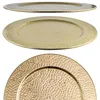 Grand plateau rond en métal « Nizza Gold » de 50 cm | Voir les images du produit 8