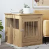 vidaXL Hundekäfig im Möbelstil Artisan-Eiche 64,5x80x71 cm Produktbild-Vorschau 2