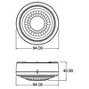 Theben LUXA 103 S360-100-12 AP WH, Präsenzmelder, 360°, AP Produktbild-Vorschau 8
