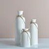 Vasen, Keramik Vase, 3er-Set Dekovase, Blumenvase, Produktbild-Vorschau 2