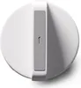 A close-up, top-down view of a white water filter knob with a gray indicator and the number '1' marked on it, set against a white background. Produktbild-Vorschau