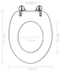 vidaXL Siège de toilette avec couvercle Soft-Close MDF Voir les images du produit 16