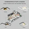 ZMH LED Plafonnier Noir Dimmable avec télécommande Salon Voir les images du produit 9