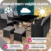 Ratanová sedací souprava Malaga 6+4+1 s ochranným krytem - Náhled obrázku produktu 9