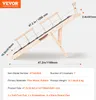 A wooden dog ramp with measurement labels. Produktbild-Vorschau