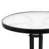 Metall Glastisch in schwarz - Ø 60 cm - Modell: RUND Produktbild-Vorschau 4