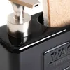 Dávkovač JASAI černý s houbou 18x16 cm HOMLA Náhled obrázku produktu 3