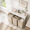 Relaxdays Wäschekorb mit Ablage, 3 ausziehbare Produktbild-Vorschau 5