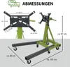Motorständer Stahl Tragkraft 900 kg 360° Montagekopf 6 Produktbild-Vorschau 3