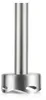 A close-up shot of the bottom part of a silver immersion blender. Podgląd zdjęcia produktu
