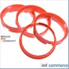 4X Zentrierringe 72,6 x 67,1 mm orange Felgen Ringe  Produktbild-Vorschau 1