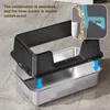 Bac à litière en acier inoxydable Bac à litière ouvert avec Voir les images du produit 5