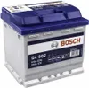 A Bosch S4 car battery is shown against a white background. Produktbild-Vorschau