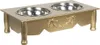 Clayre & Eef culla cane 2x500 ml legno color oro Anteprima dell’immagine prodotto 2