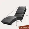 CASARIA® Relaxliege Massage Heizfunktion 186x89x55cm Produktbild-Vorschau 7
