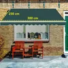 Tenda da sole retrattile da 300 cm con manovella, braccio Anteprima dell’immagine prodotto 6